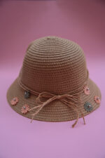GIRLS HAT NATURAL BEIGE