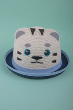 BOYS HAT BLUE ECRU KITTY