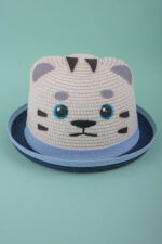 BOYS HAT BLUE ECRU KITTY - Image 2