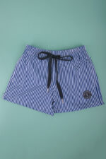BOYS SWIM SHORTS BLUE/WHITE