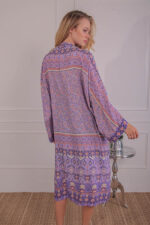 MIDI KIMONO TOP PURPLE - Image 3