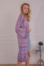 MIDI KIMONO TOP PURPLE - Image 5