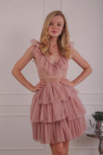 KARRA DRESS DUSTY PINK