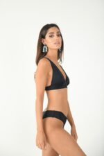 BOTTOM DRAPE SIDES HIGH LEG BLACK - Image 4