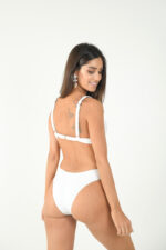 BOTTOM DRAPE SIDES HIGH LEG WHITE - Image 4