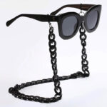 ACRYLIC SUNGLASSES CHAIN BLACK/GREY