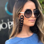 ACRYLIC SUNGLASSES CHAIN BLACK/GREY - Image 2