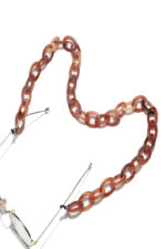 ACRYLIC SUNGLASSES CHAIN BROWN - Image 2