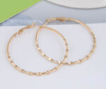 5CM DIAMETER HOOPS GOLD