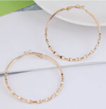 5CM DIAMETER HOOPS GOLD - Image 2
