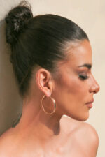 4CM DIAMETER 4MM HOOPS GOLD