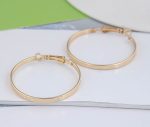 5CM DIAMETER 4MM HOOPS GOLD - Image 3