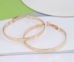 5CM DIAMETER 4MM HOOPS GOLD - Image 5