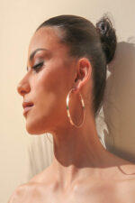 6CM DIAMETER 4MM HOOPS GOLD