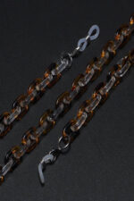 ACRYLIC SUNGLASSES CHAIN BROWN - Image 2