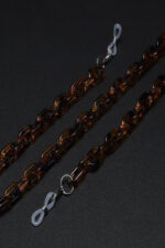 ACRYLIC SUNGLASSES CHAIN BROWN - Image 4