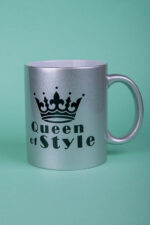 QUEEN OF STYLE MUG SILVER