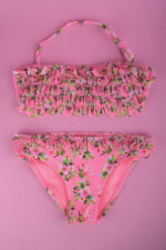GIRLS BIKINI PINK FLORAL