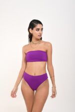 TOP BANDEAU FLAT PADDINS BRA PURPLE