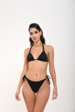 TOP TRIANGLE WITH ACRYLIC HOOP BLACK