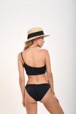 BOTTOM V HIGH LEG BLACK