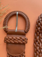 FAUX LEATHER WOOVEN BROWN - Image 2