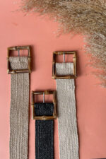 BAMBOO BUCKLE STRAW BELT NATURAL - Image 3