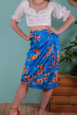 ORNELLA WRAP SKIRT FLORAL