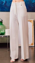 STRAIGHT LEG TROUSERS WHITE - Image 2