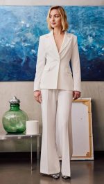 STRAIGHT LEG TROUSERS WHITE - Image 4