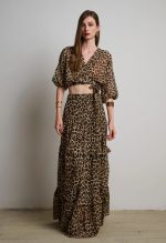 ANIMAL PRINT MAXI SKIRT - Image 2
