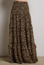 ANIMAL PRINT MAXI SKIRT - Image 3