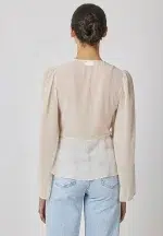 CHIFFON BOLERO STYLE TOP NUDE - Image 2
