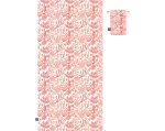 MICROFIBRE SUEDE TOWEL SEASHELL PRINT ORANGE - Image 2