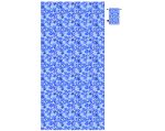 MICROFIBER SUEDE TOWELS HIBISCUS BLUE - Image 2