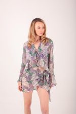 MAYA TIE FRONT SHIRT WHITE