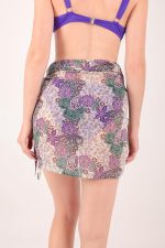 MAYA WRAP MINI SKIRT WHITE - Image 5