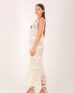 MIRA CROCHET KIMONO BEIGE - Image 2