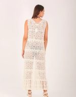 MIRA CROCHET KIMONO BEIGE - Image 3