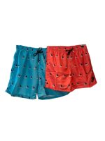 BOYS SWIMSUIT SHORTS CORAL BOAT PRINT - Image 4