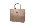 WOVEN TOTE BAG SHELL PRINT BEIGE 41.5X35CM - Image 2