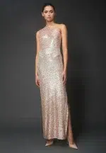 ONE SHOULDER SEQUENCED DRESS - Image 4