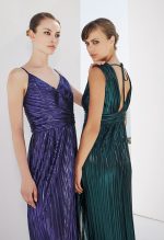 PLEATED MAXI DRESS