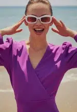 SHORT LONG SLEEVE DRESS - Image 2