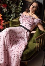 DESIREE POLKA DOT MAXI DRESS PINK