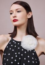 DESIREE POLKA DOT PLEATED DRESS - Image 2