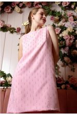 DESIREE JEWELLED DRESS PINK - Image 5