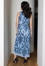 DESIREE MIDI SEQUENCED DRESS BLUE - Image 4