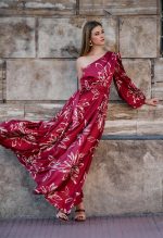 ONE SHOULDER MAXI DRESS - Image 2
