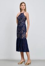 BLUE LACE MIDI SKIRT - Image 6